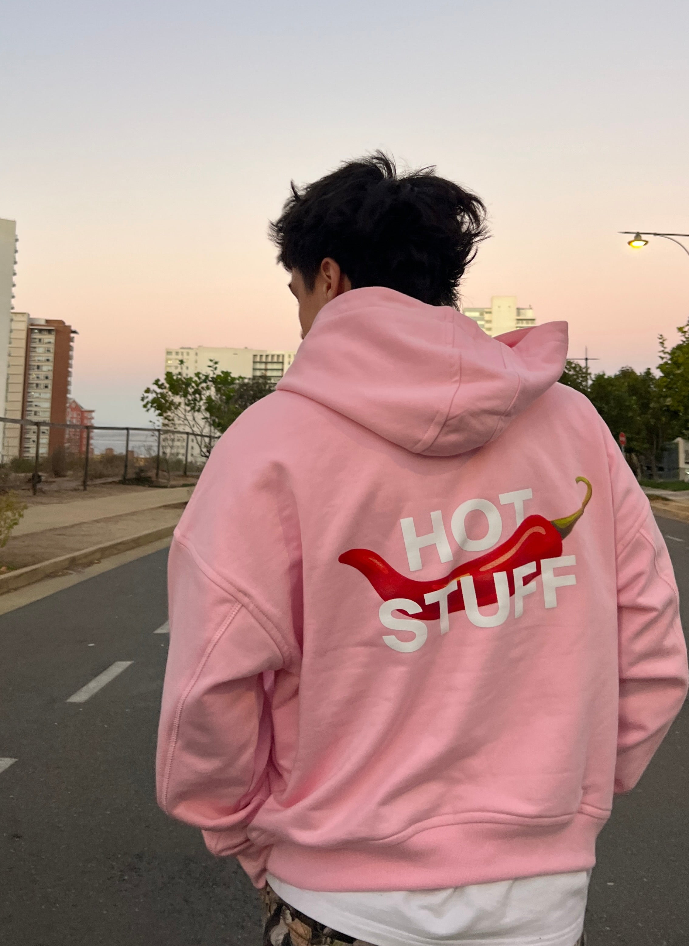 HOT STUFF HOODIE ROSA