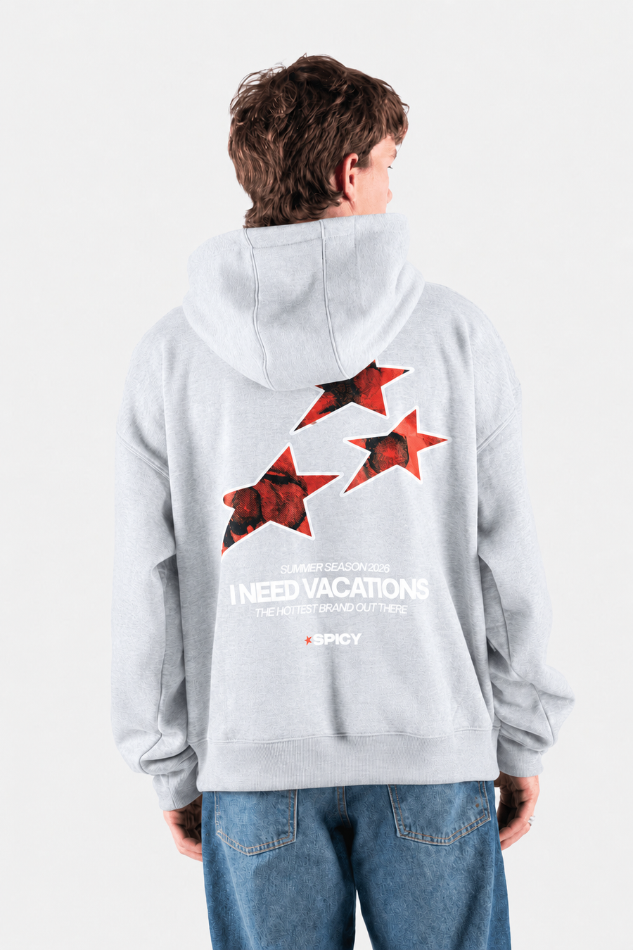 HOT STARS HOODIE GRIS