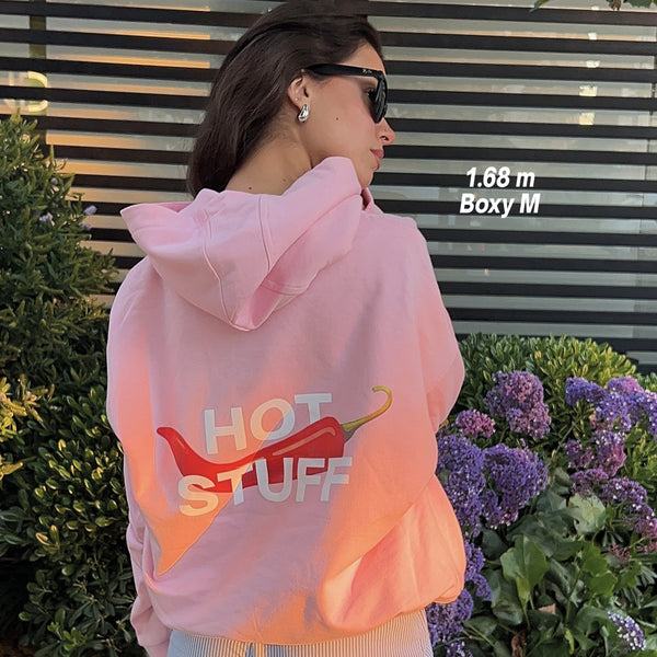 HOT STUFF HOODIE ROSA