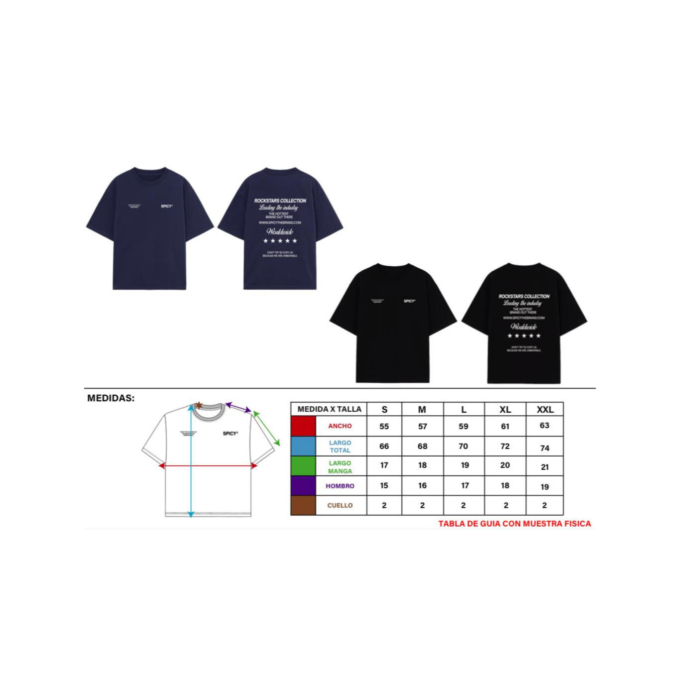 TEXT TEE AZUL