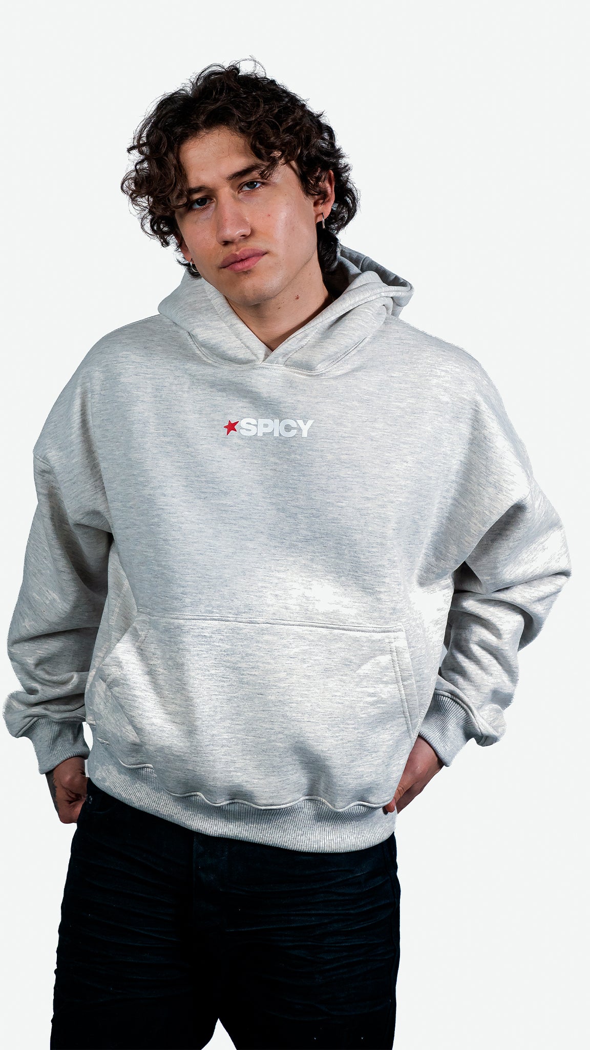 HOT STARS HOODIE GRIS
