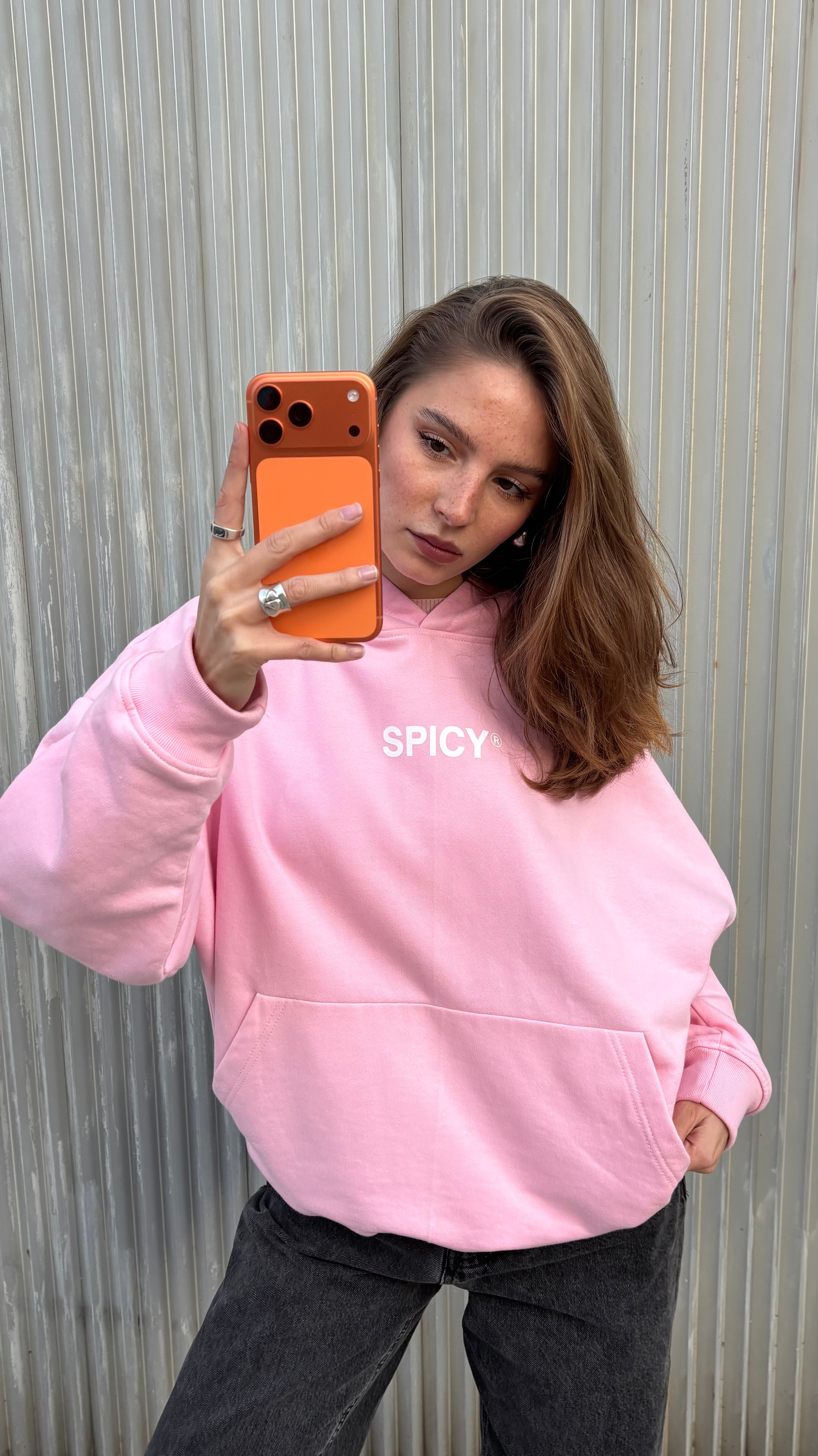 CIGARRETTE HOODIE ROSA