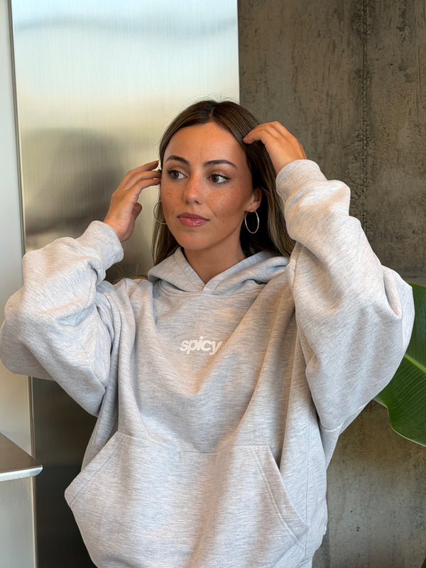 ICE CREAM HOODIE GRIS MELANGE