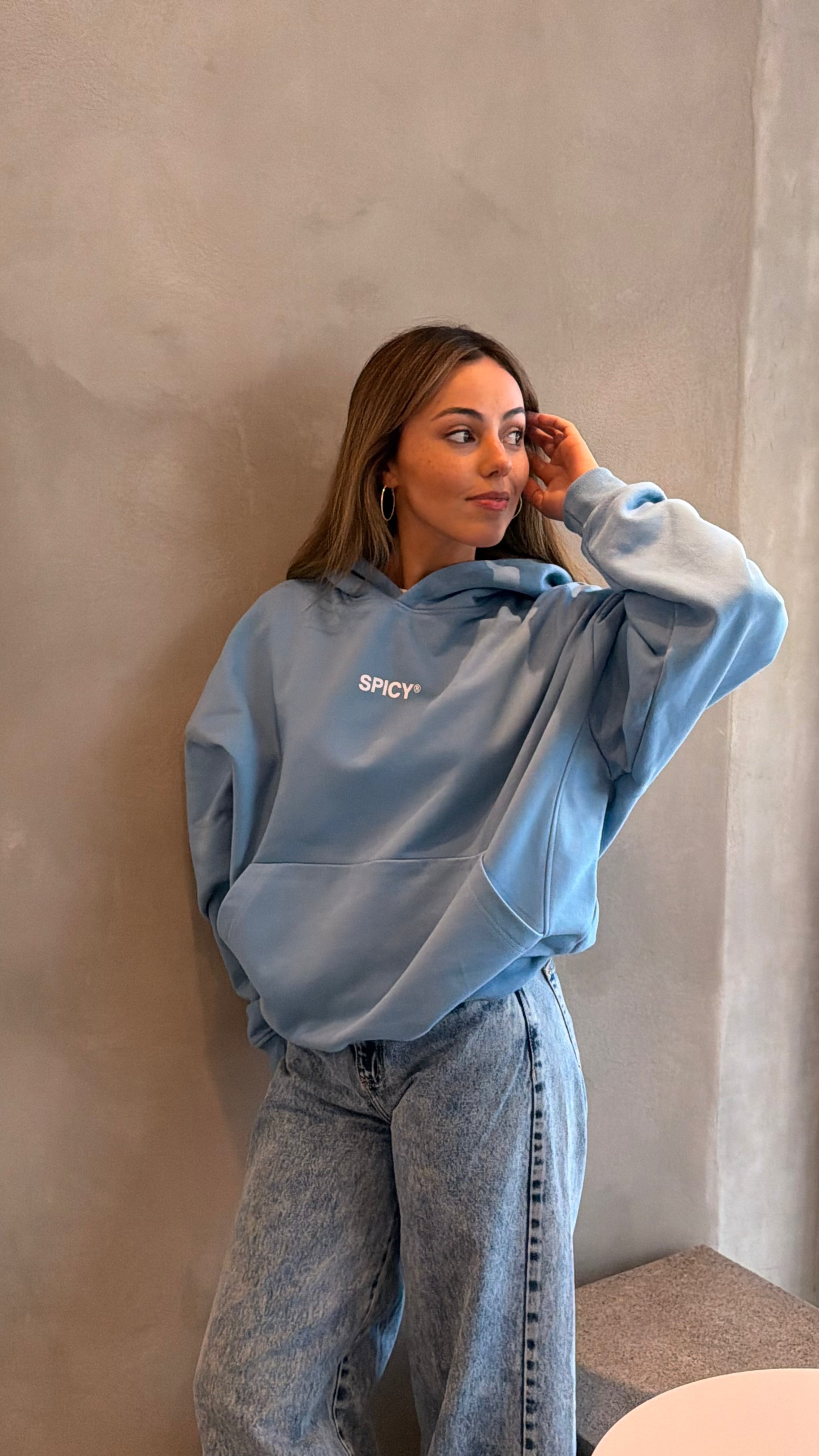 SEX IN THE SKY HOODIE BABY BLUE