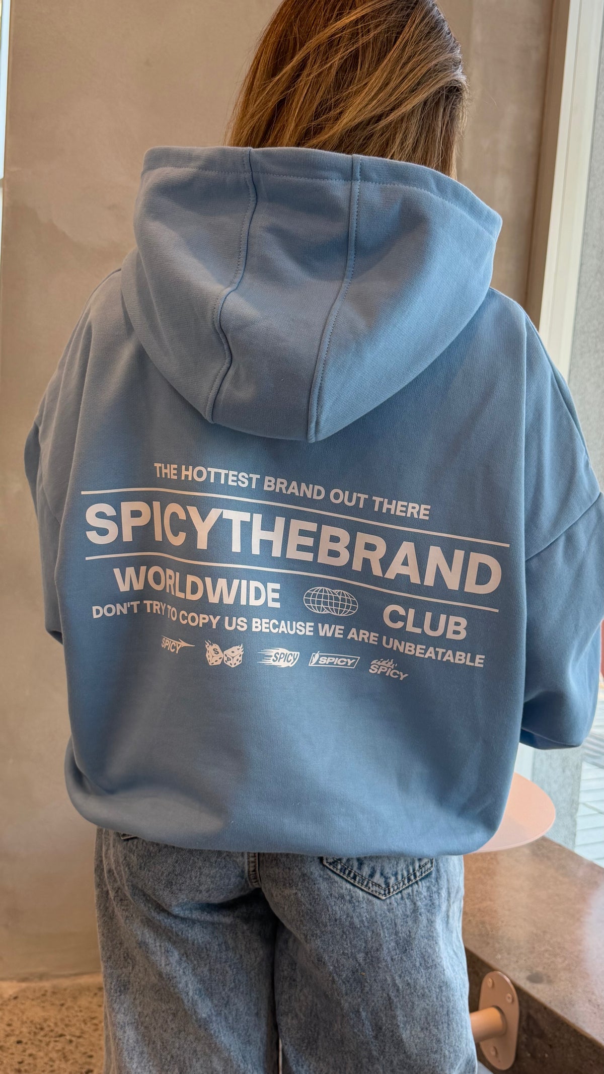 SEX IN THE SKY HOODIE BABY BLUE