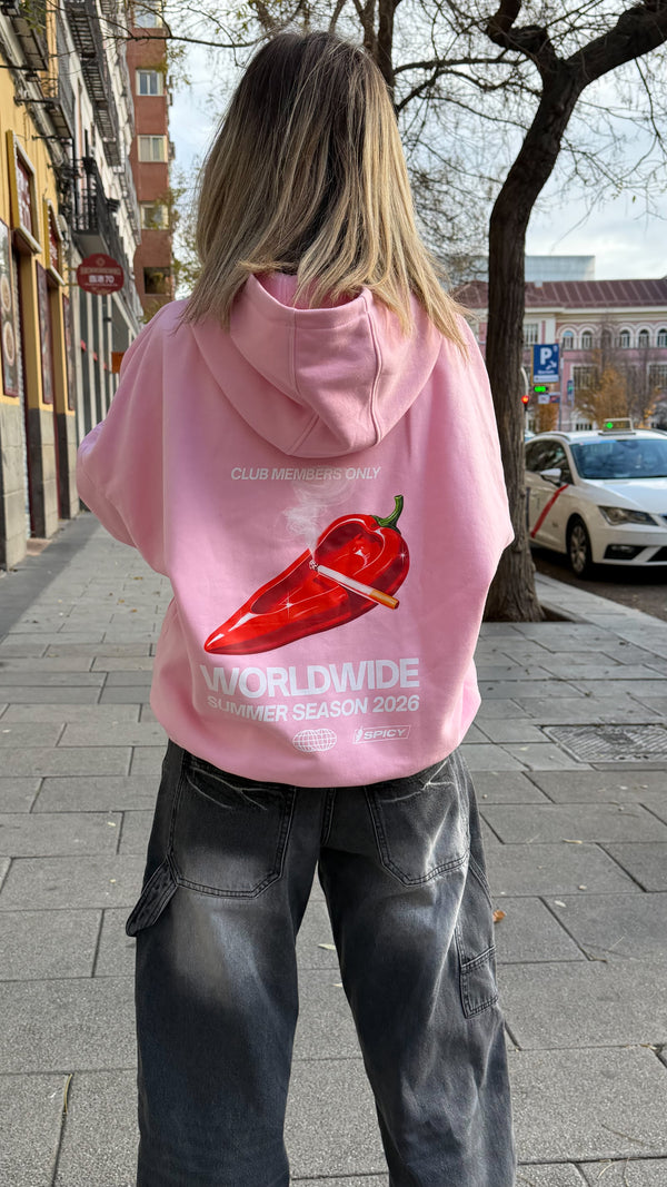 CIGARRETTE HOODIE ROSA
