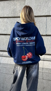 CHERRYVERSE HOODIE AZUL MARINO