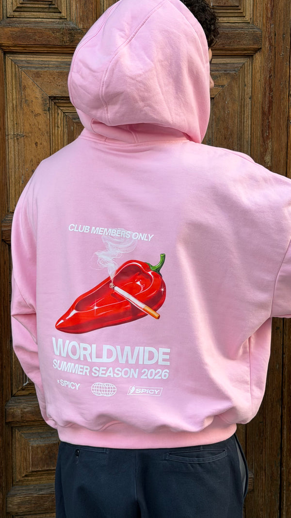 CIGARRETTE HOODIE ROSA