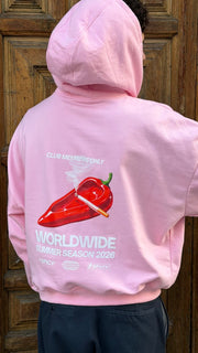 CIGARRETTE HOODIE ROSA