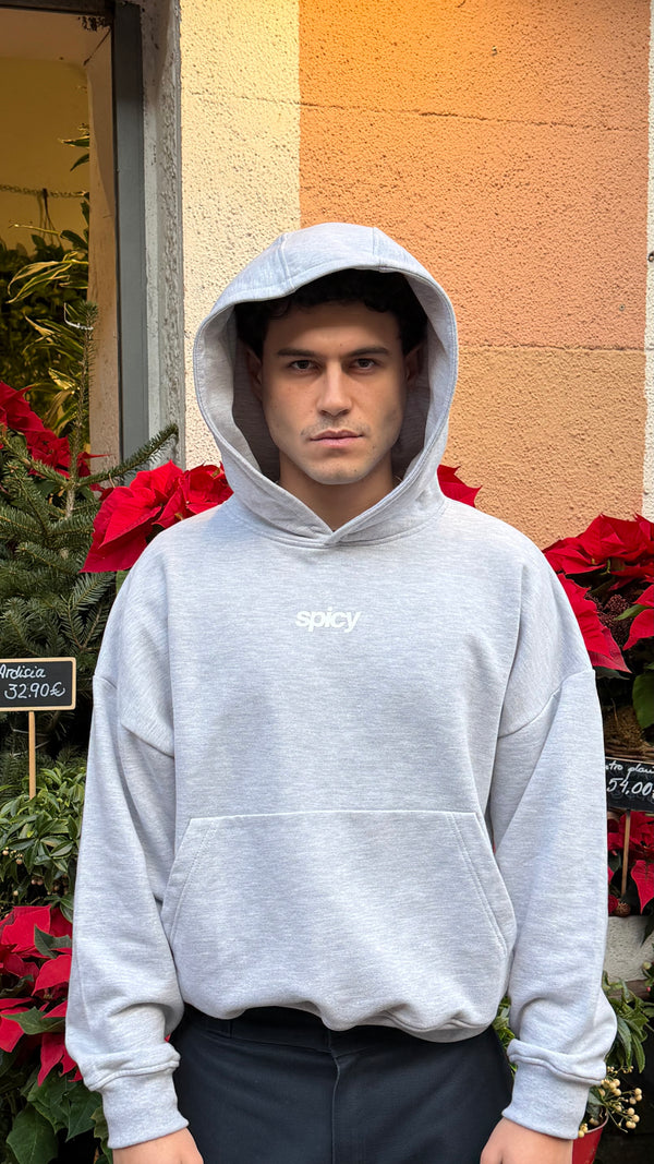 ICE CREAM HOODIE GRIS MELANGE