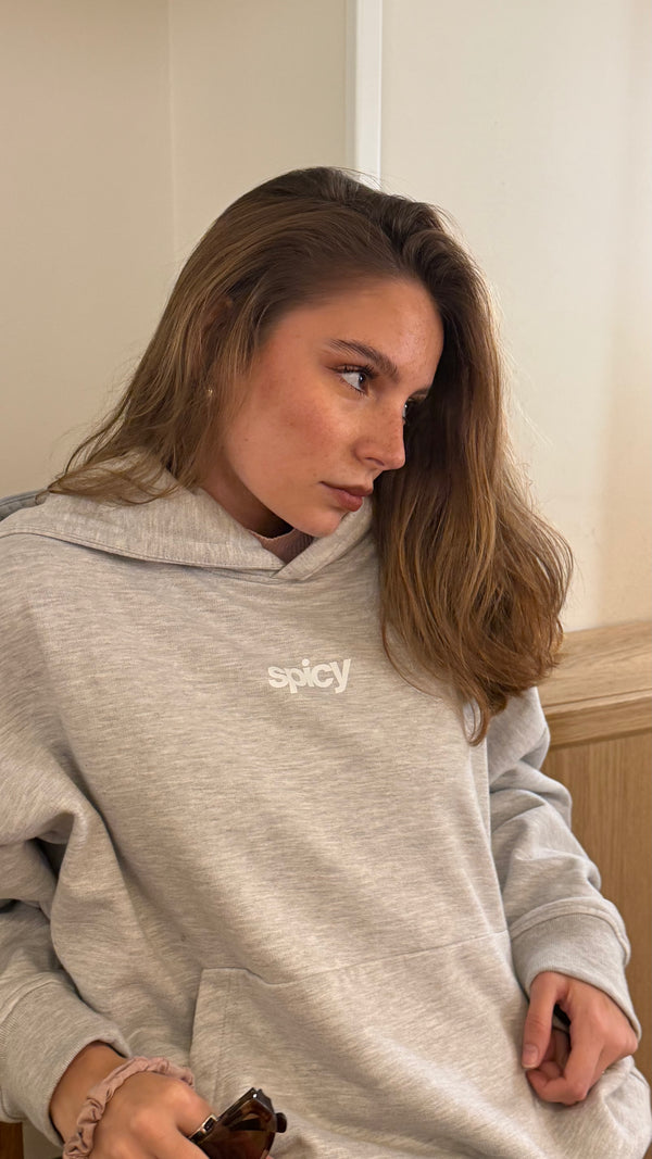 ICE CREAM HOODIE GRIS MELANGE