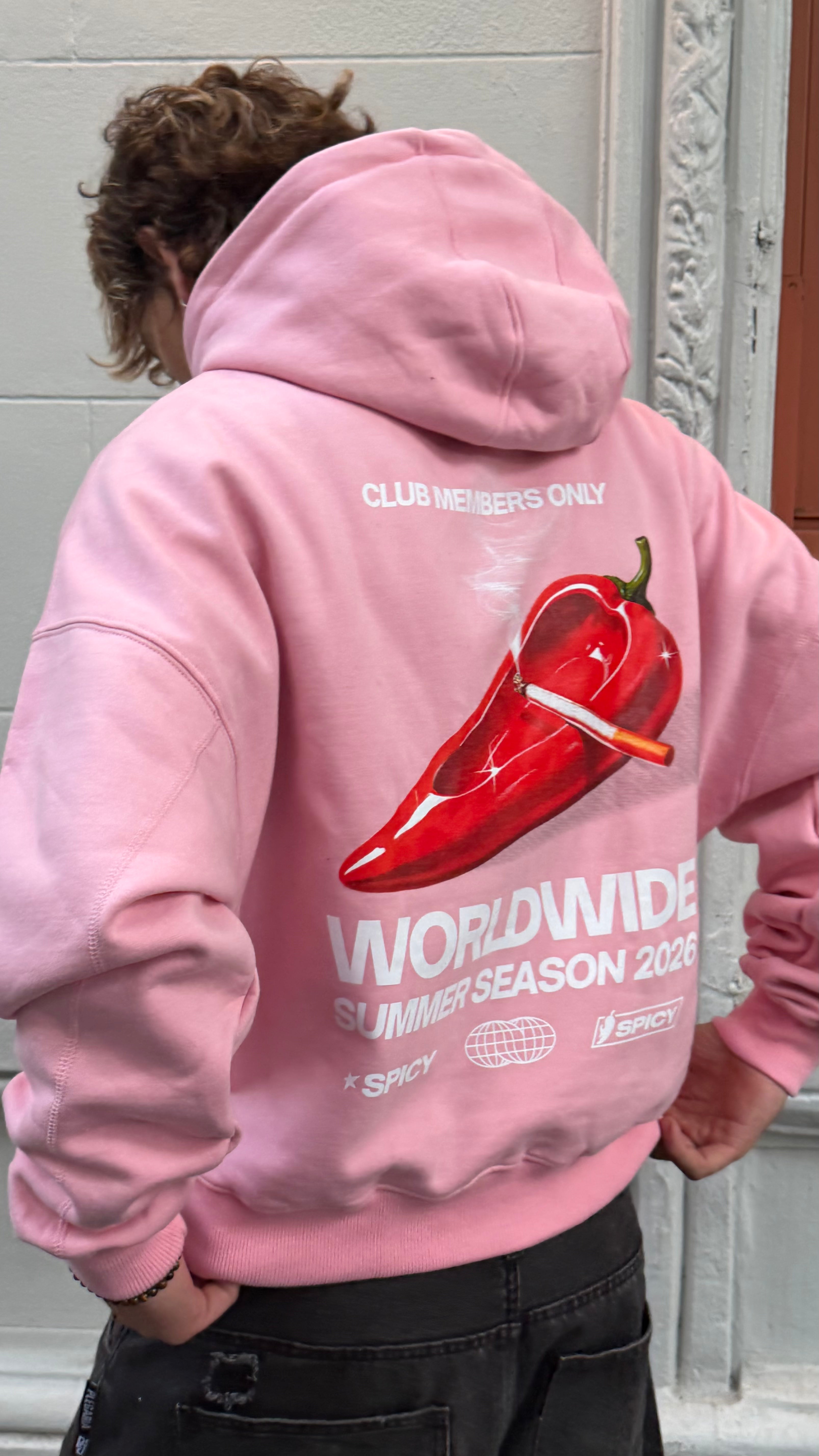 CIGARRETTE HOODIE ROSA