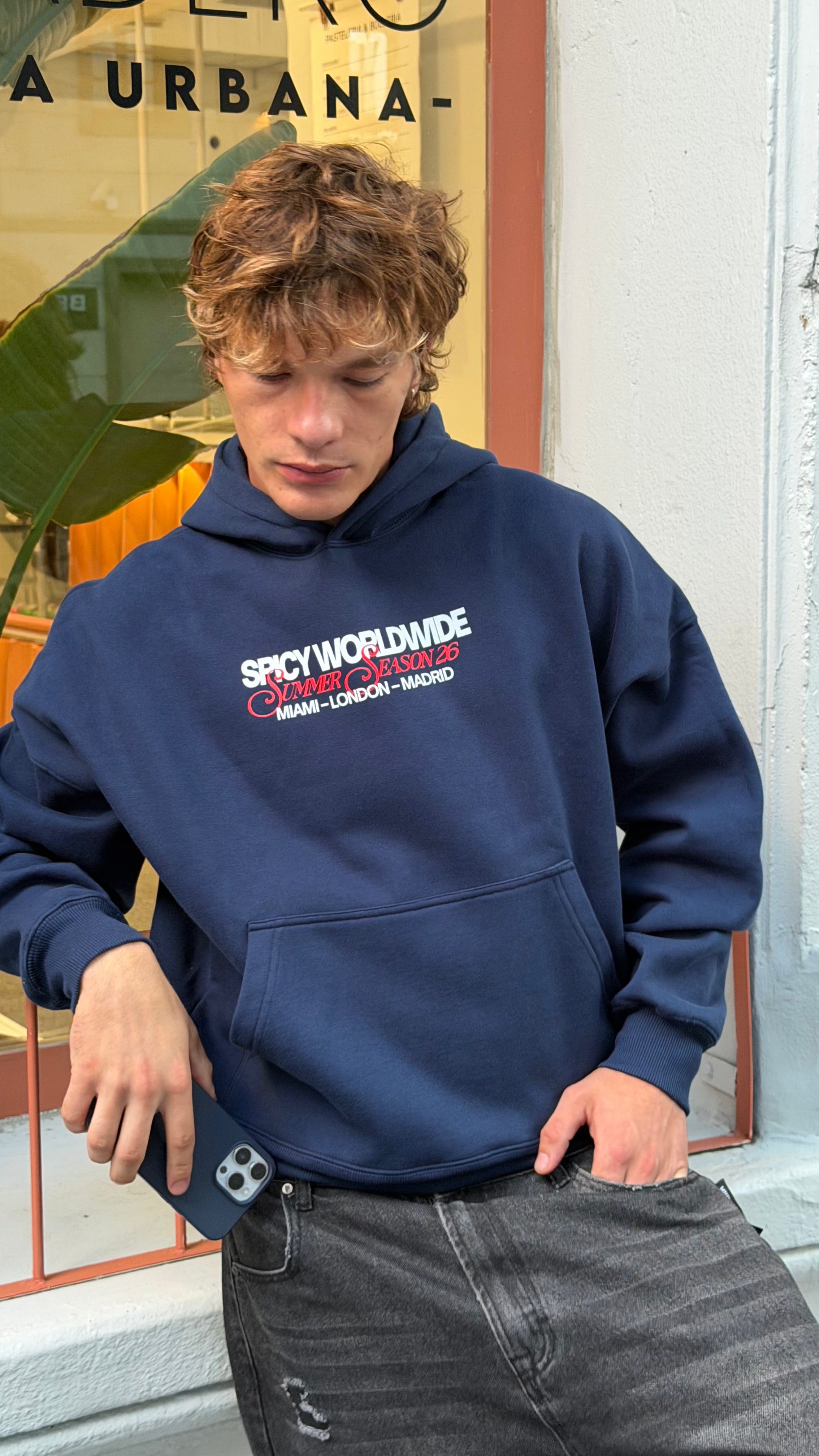 CHERRYVERSE HOODIE AZUL MARINO