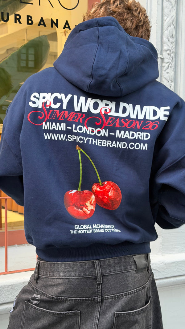 CHERRYVERSE HOODIE AZUL MARINO