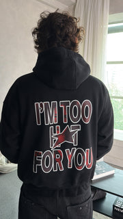 TOO HOT HOODIE NEGRO
