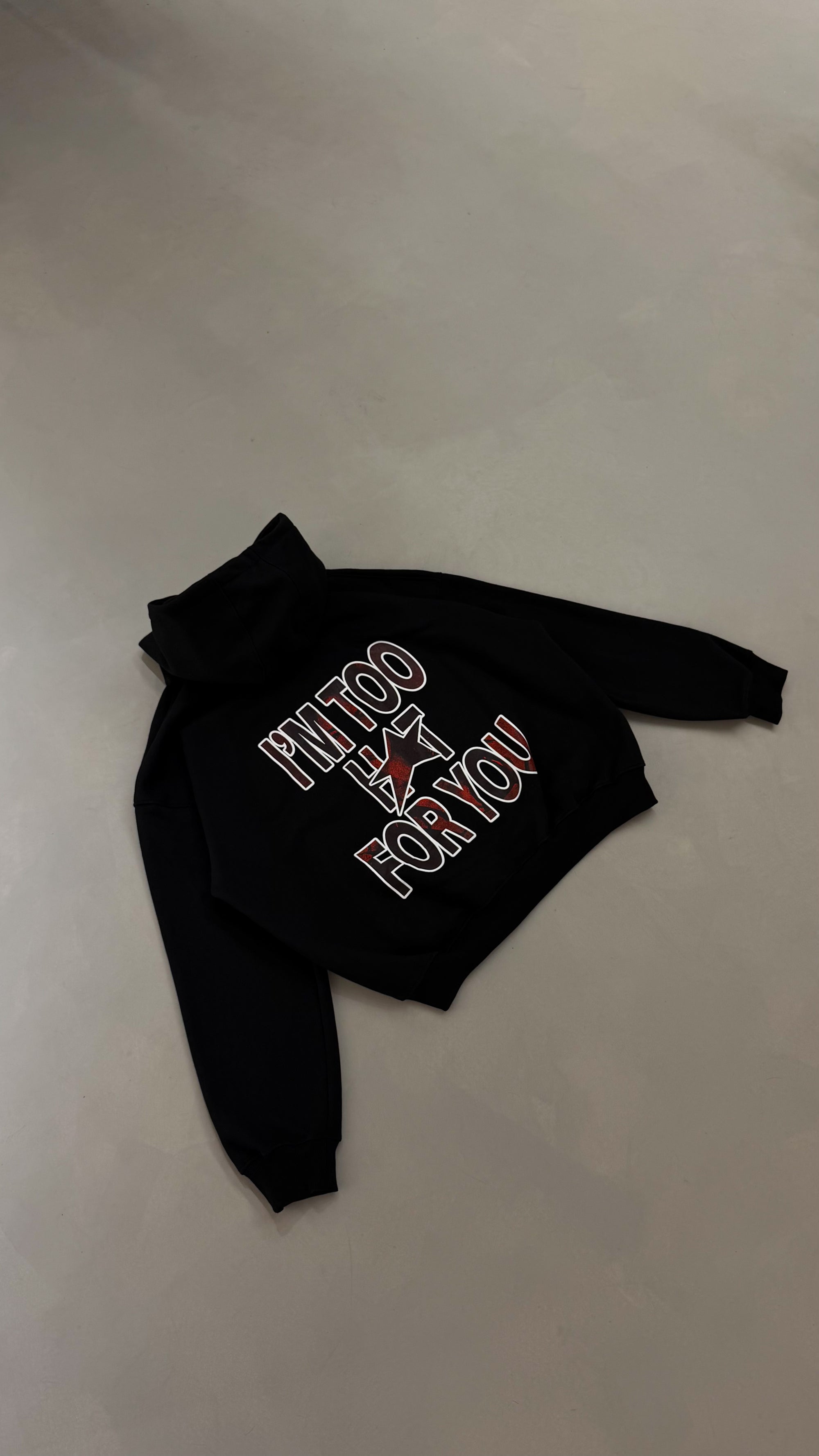 TOO HOT HOODIE NEGRO