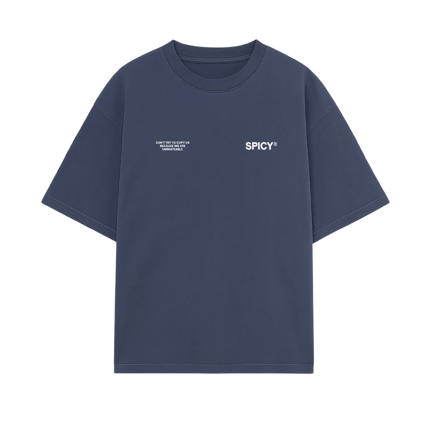 TEXT TEE AZUL