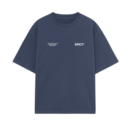 TEXT TEE AZUL