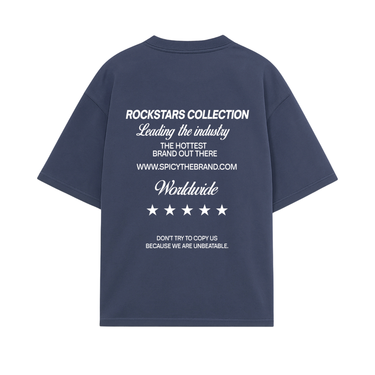 TEXT TEE AZUL