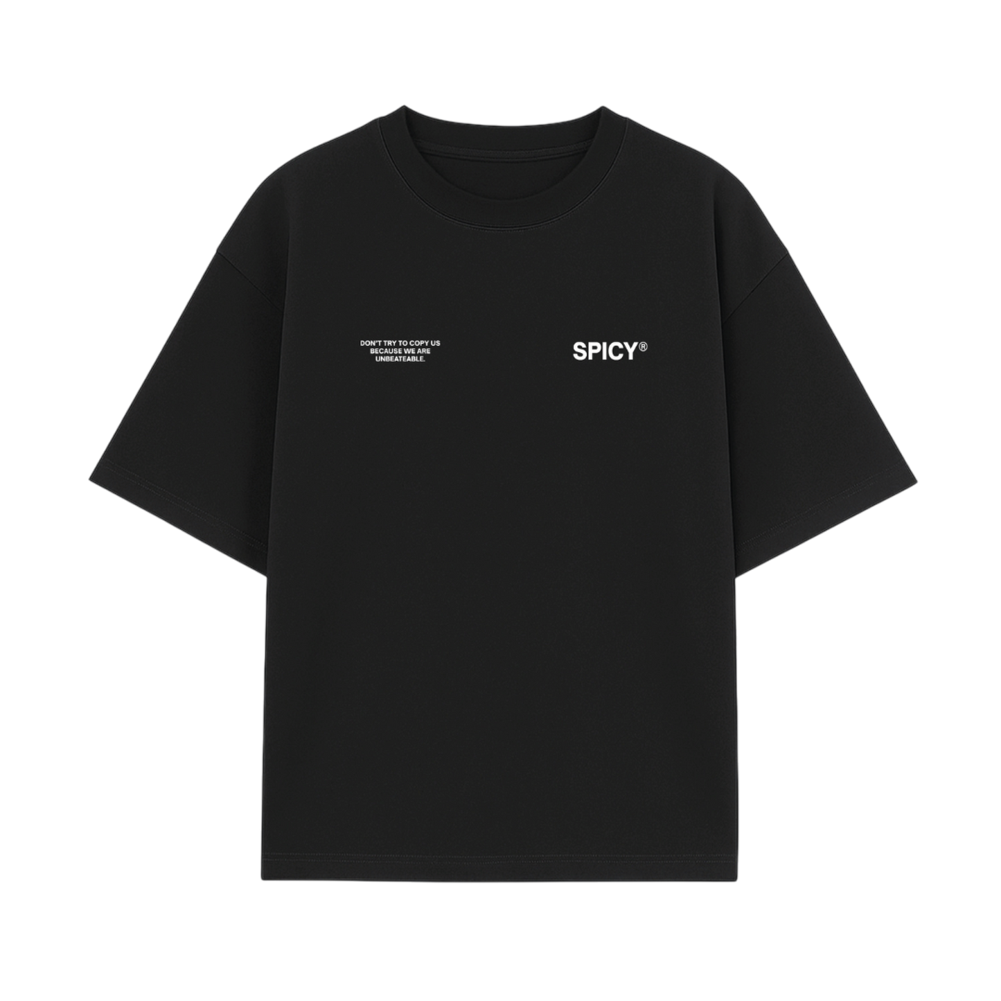 TEXT TEE NEGRA