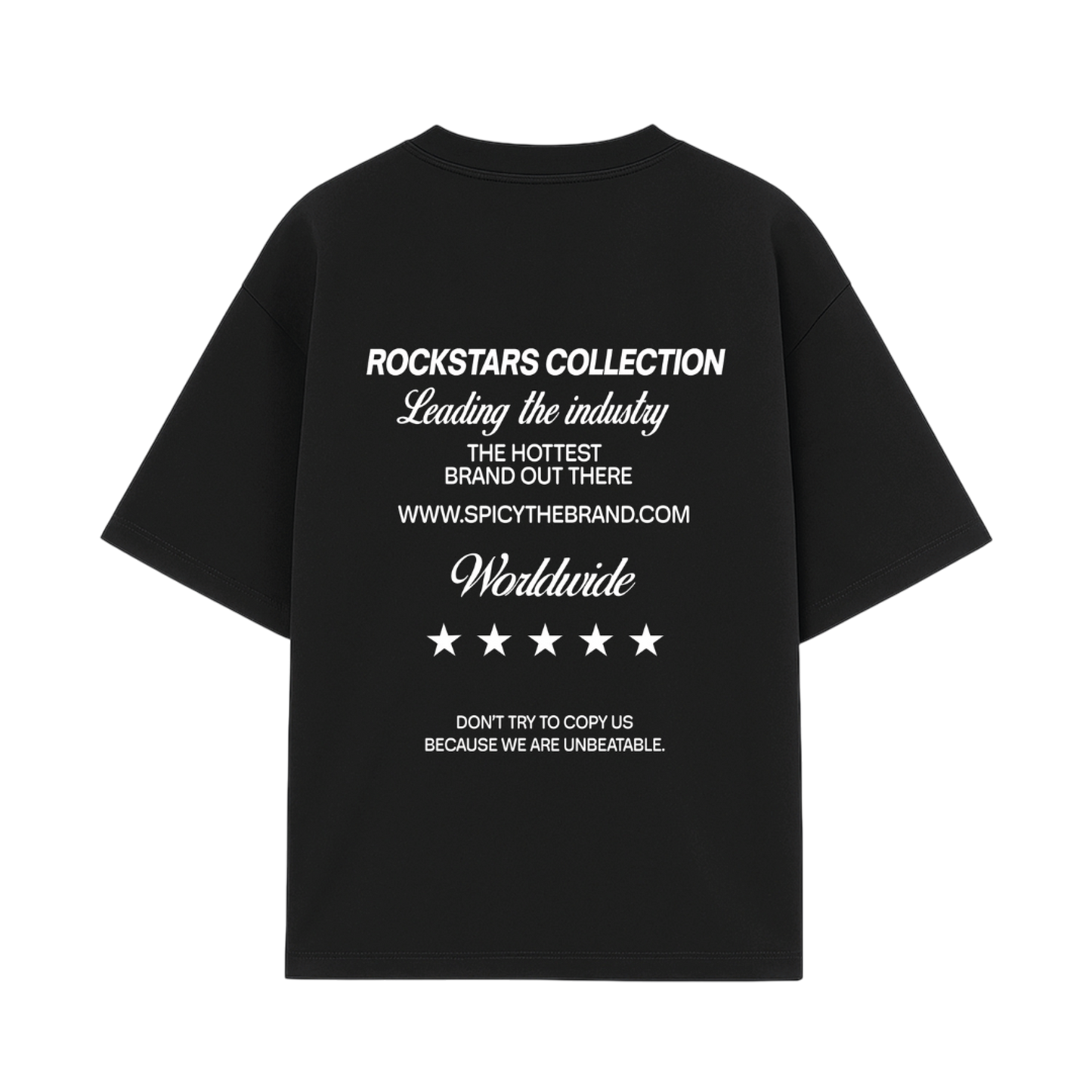 TEXT TEE NEGRA