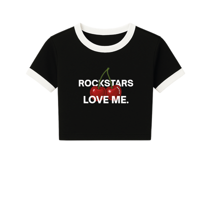 ROCKSTARS BABY TEE NEGRA