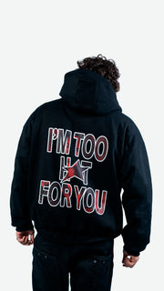 TOO HOT HOODIE NEGRO