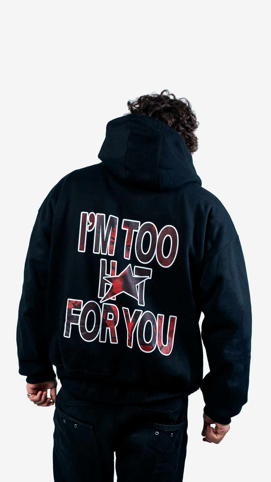 TOO HOT HOODIE NEGRO