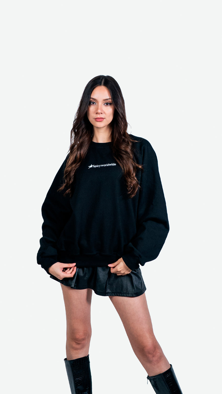 CREWNECK REBEL NEGRO