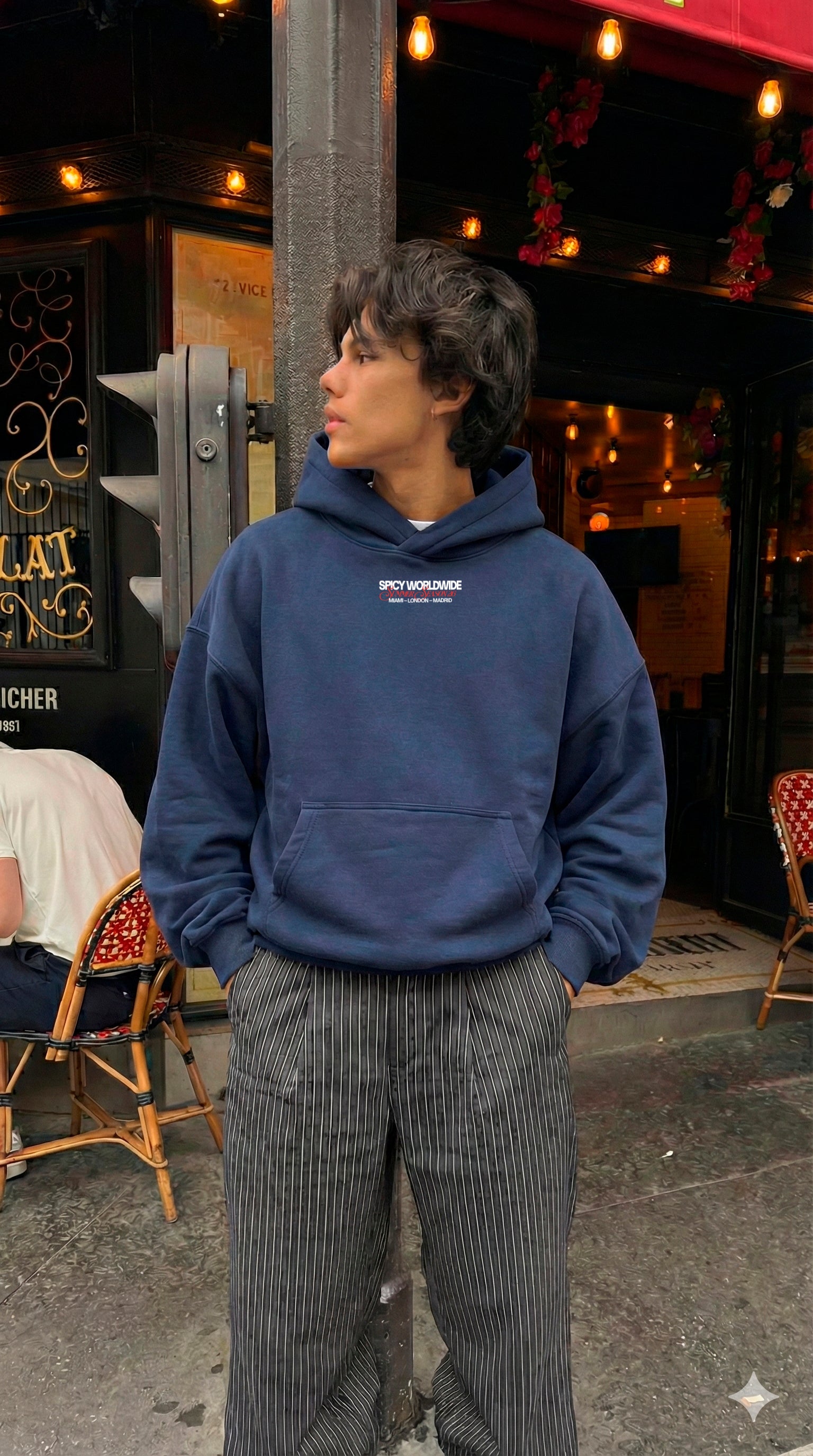 CHERRYVERSE HOODIE AZUL MARINO