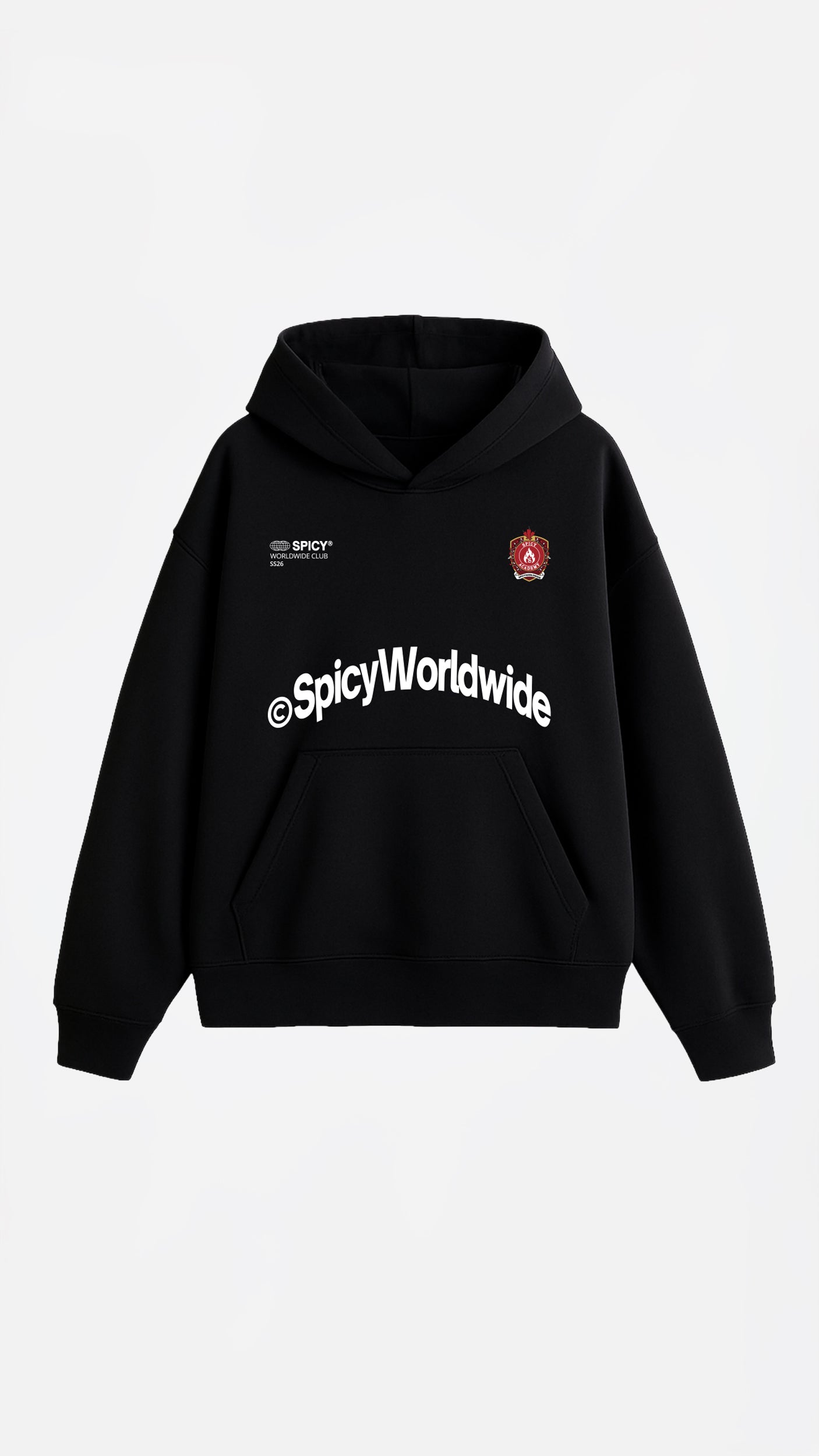 SPICY ACADEMY HOODIE NEGRO