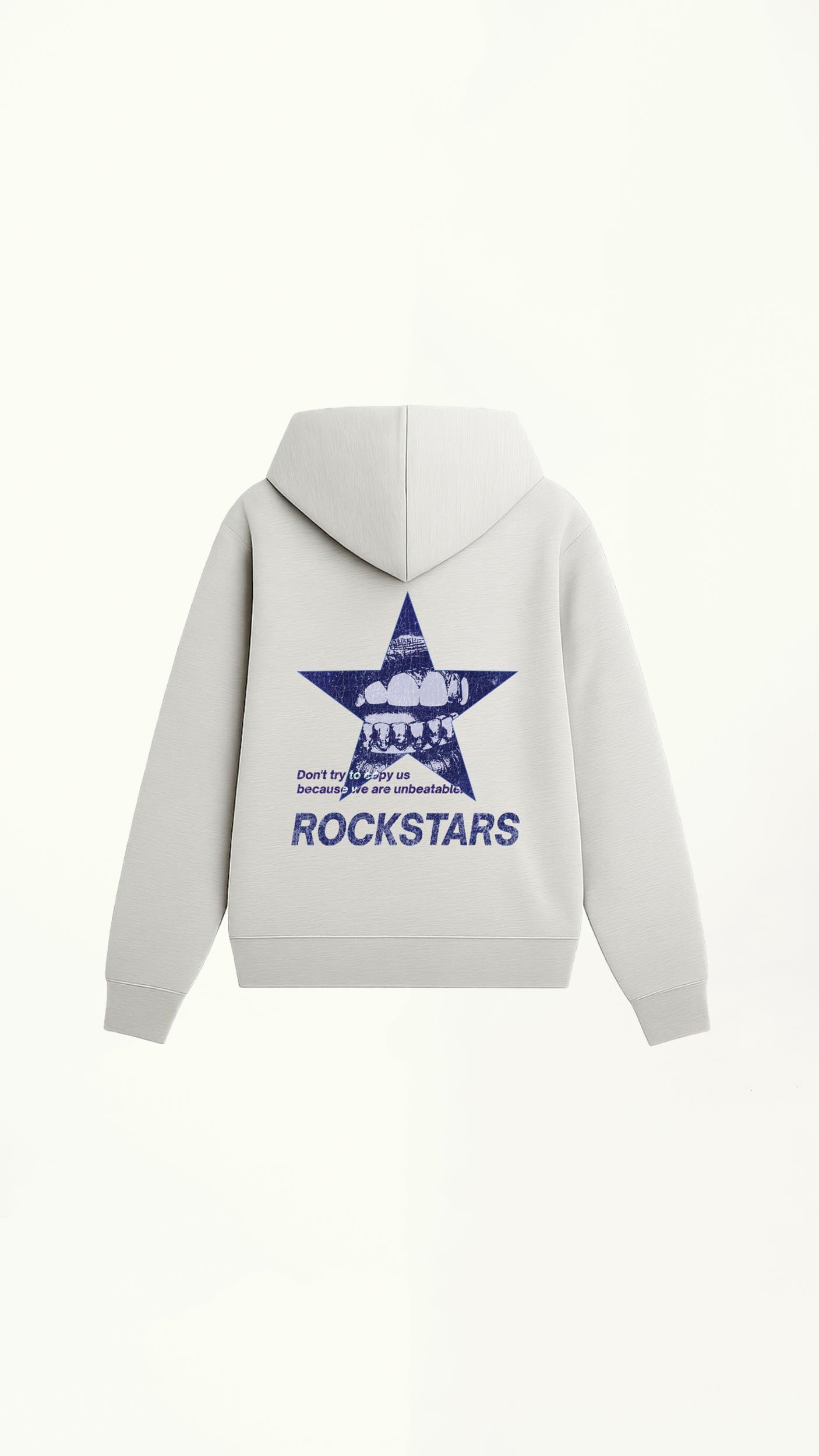BLUE STAR HOODIE GRIS MELANGE