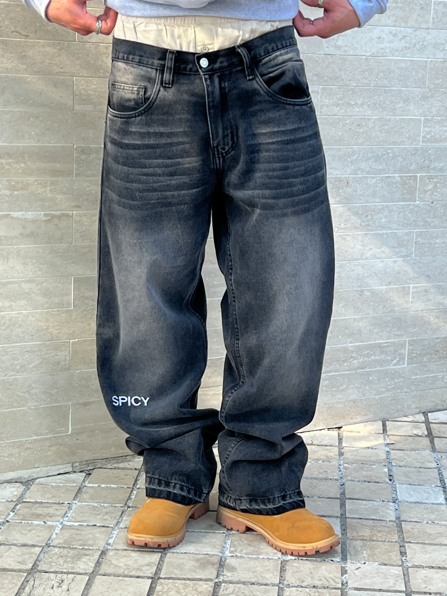 BAGGY PANTALÓN NEGRO - Spicy
