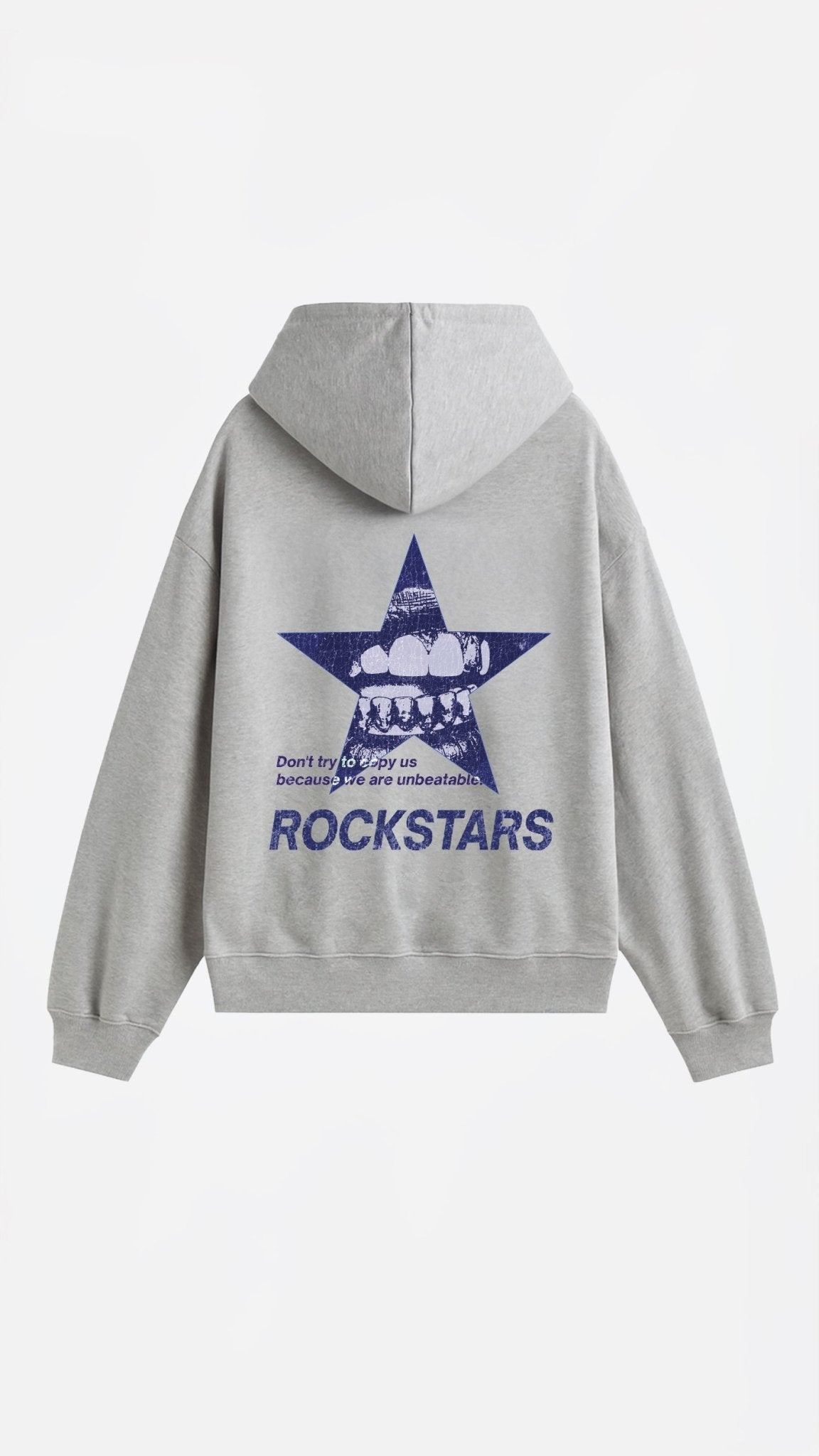 BLUE STAR HOODIE GRIS MELANGE - Spicy