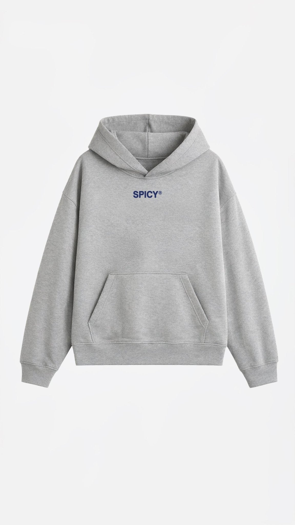 BLUE STAR HOODIE GRIS MELANGE - Spicy