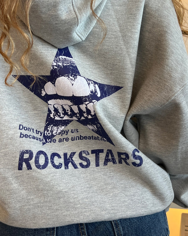 BLUE STAR HOODIE GRIS MELANGE