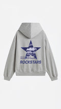 BLUE STAR HOODIE GRIS MELANGE