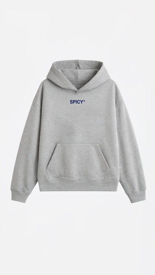 BLUE STAR HOODIE GRIS MELANGE