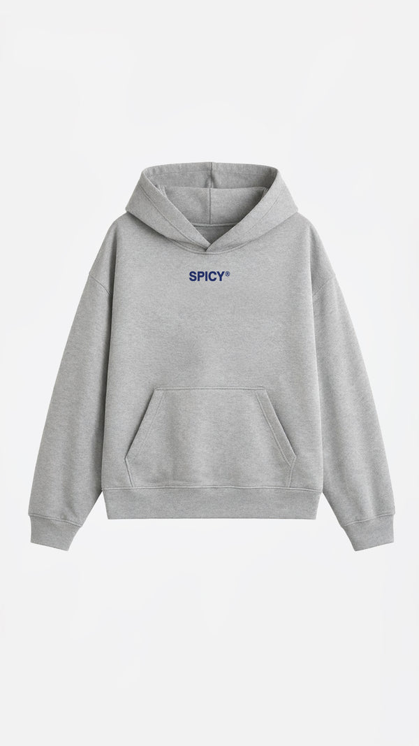 BLUE STAR HOODIE GRIS MELANGE