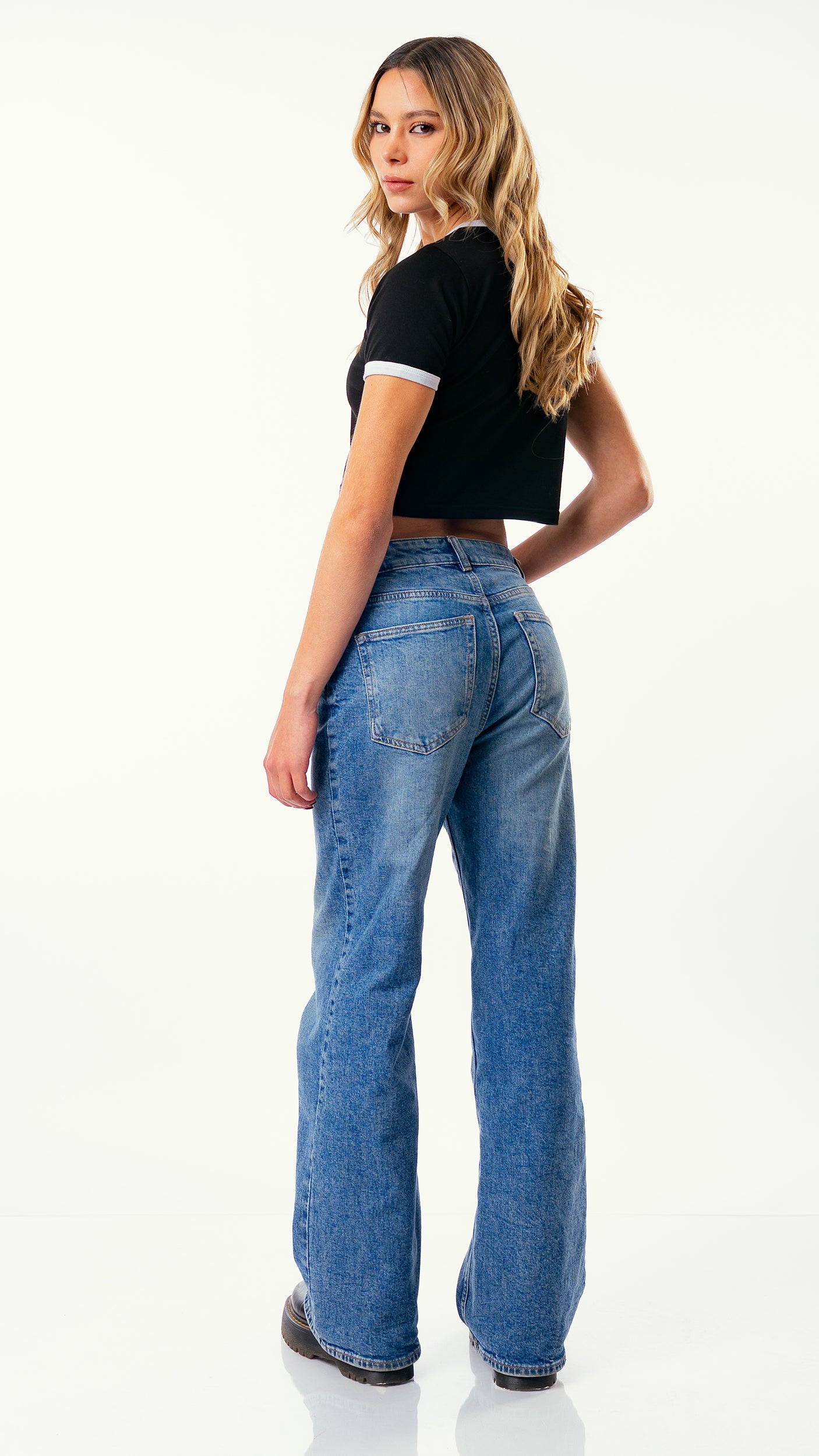 ROCKSTARS BABY TEE NEGRA