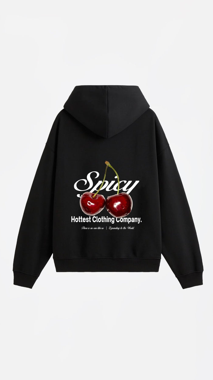 CHERRY HOODIE NEGRO - Spicy