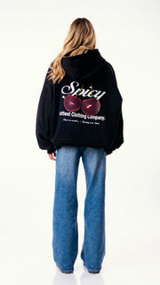CHERRY HOODIE NEGRO - Spicy