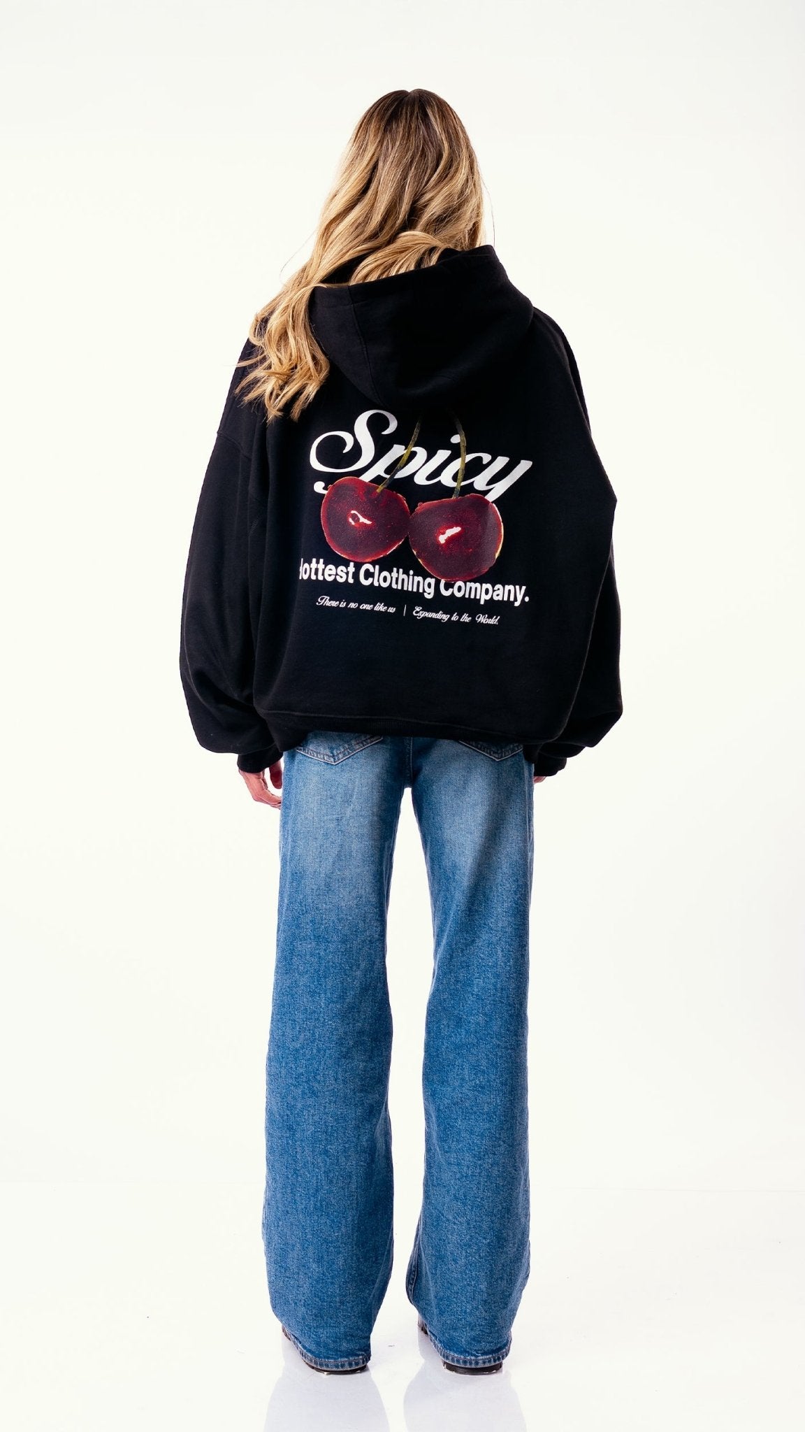 CHERRY HOODIE NEGRO - Spicy