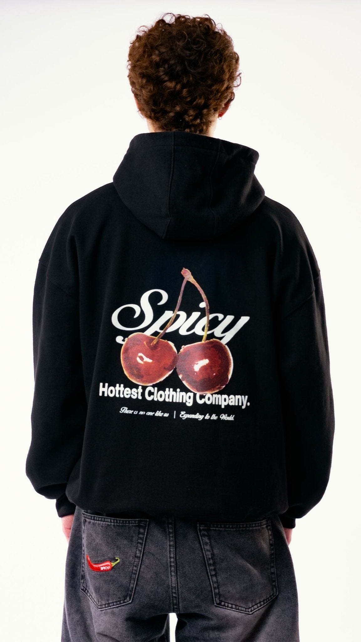 CHERRY HOODIE NEGRO - Spicy