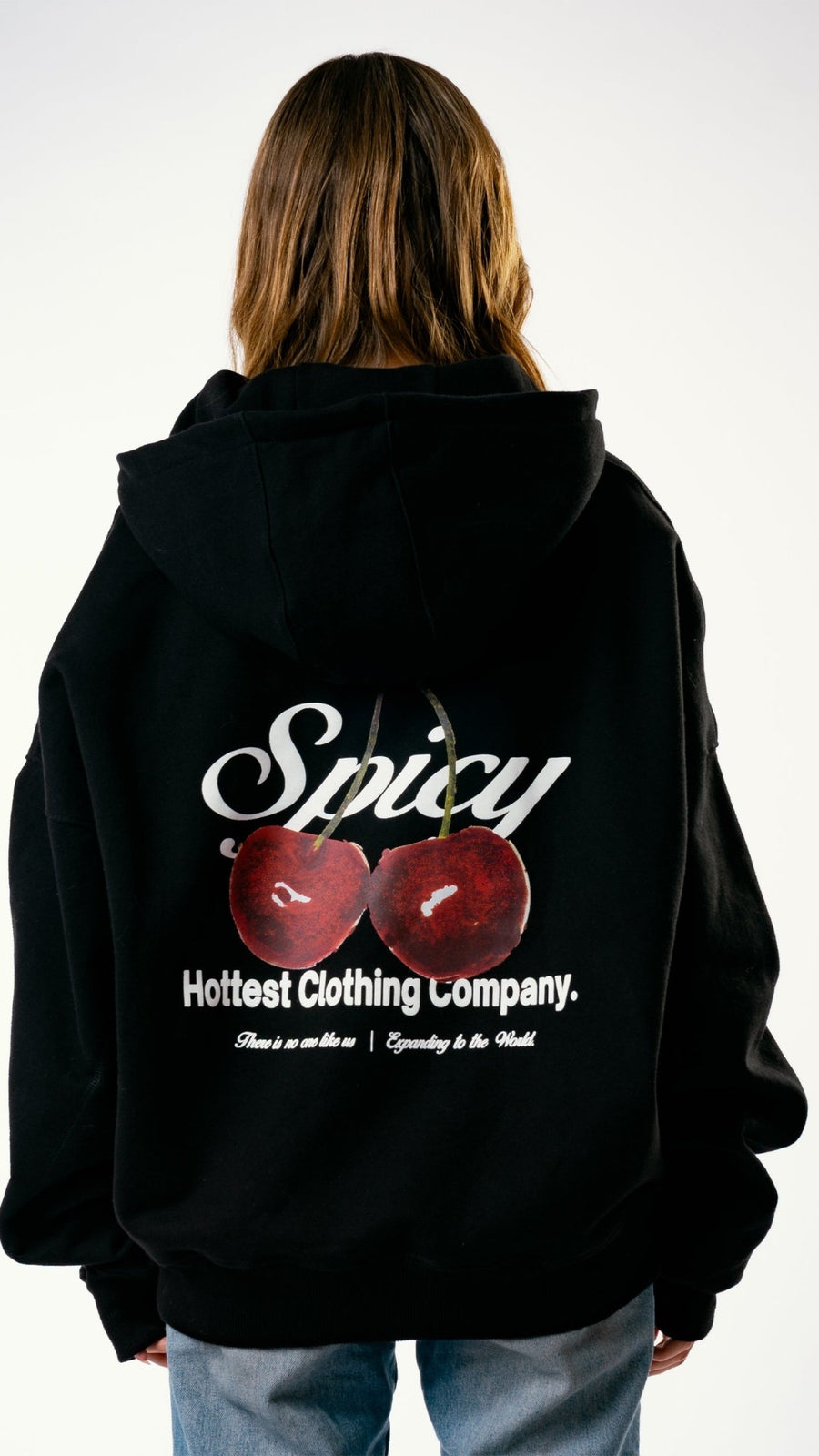CHERRY HOODIE NEGRO - Spicy