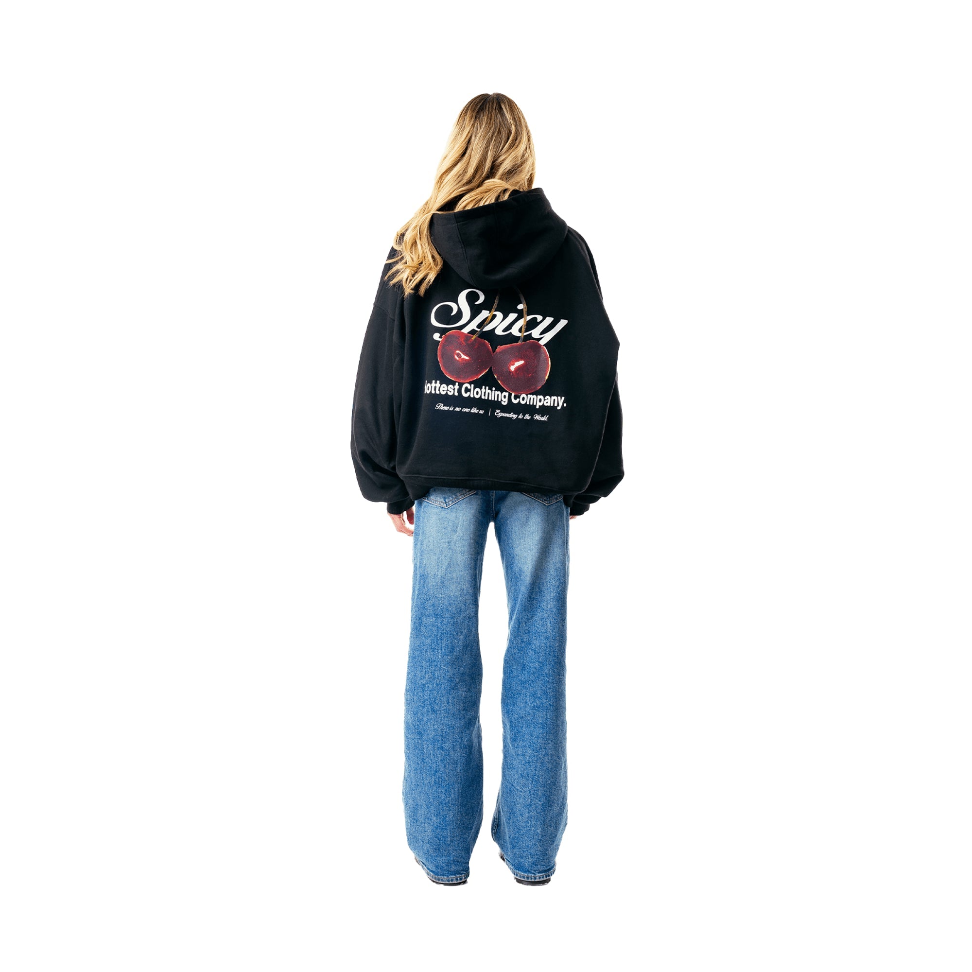 CHERRY HOODIE NEGRO - Spicy