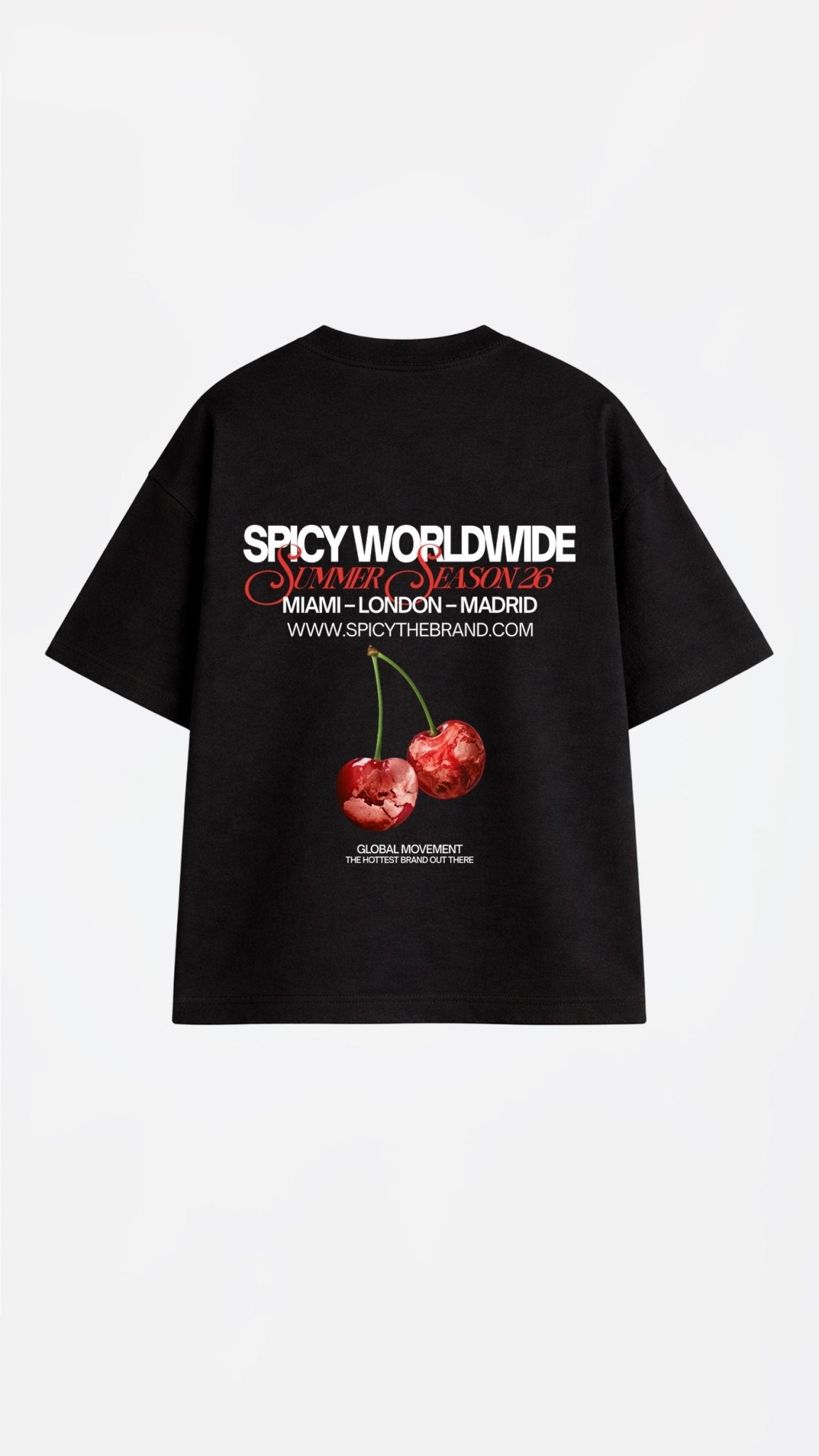 CHERRYVERSE TEE NEGRO - Spicy