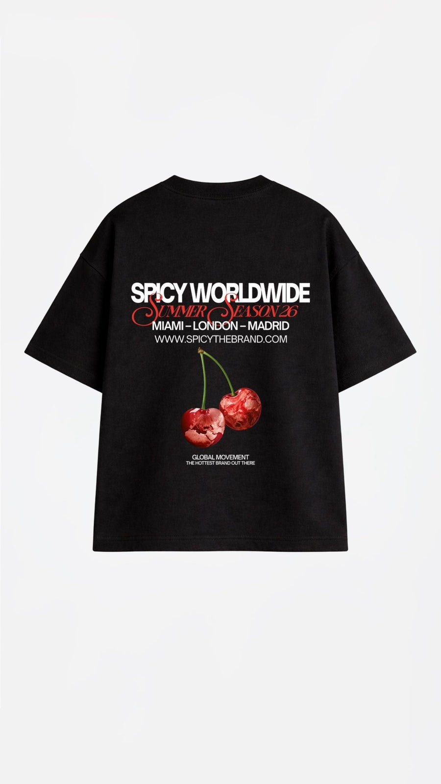 CHERRYVERSE TEE NEGRO - Spicy