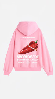 CIGARRETTE HOODIE ROSA - Spicy