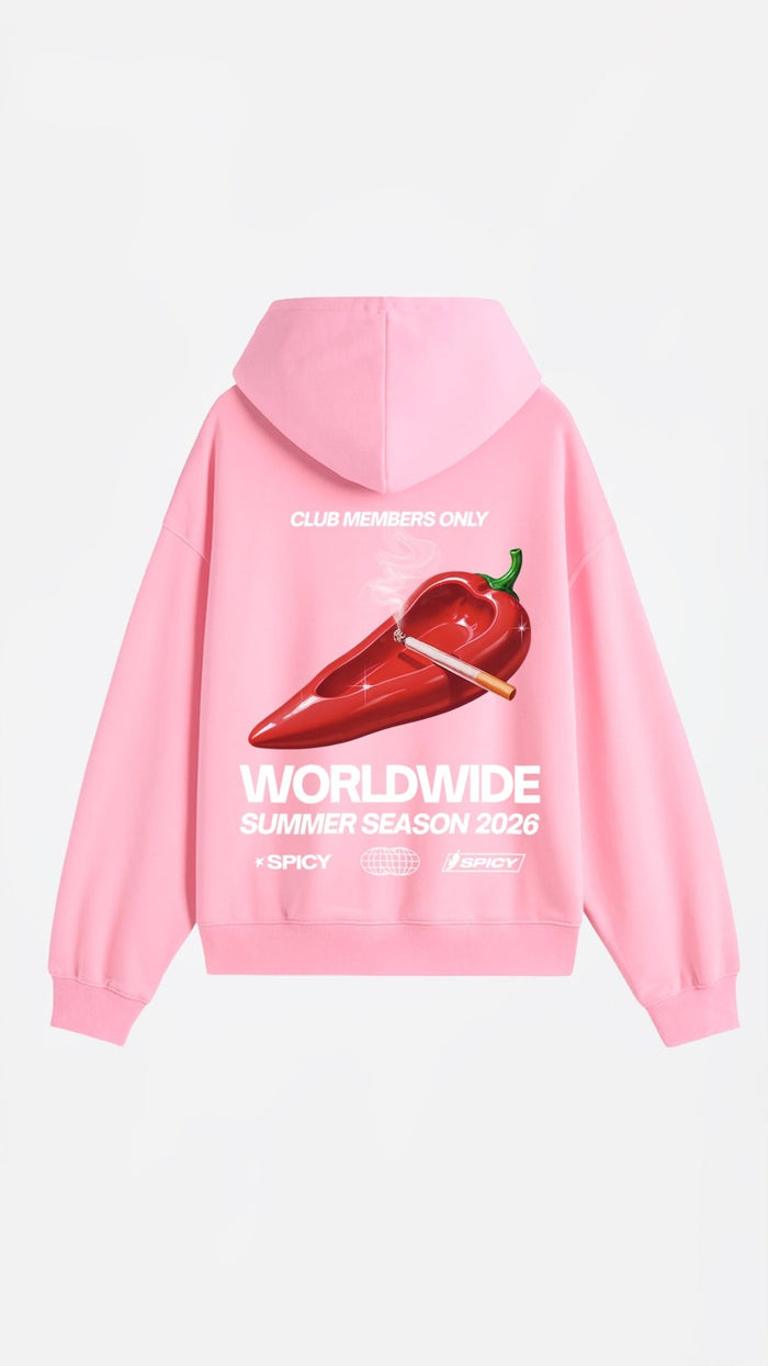 CIGARRETTE HOODIE ROSA - Spicy